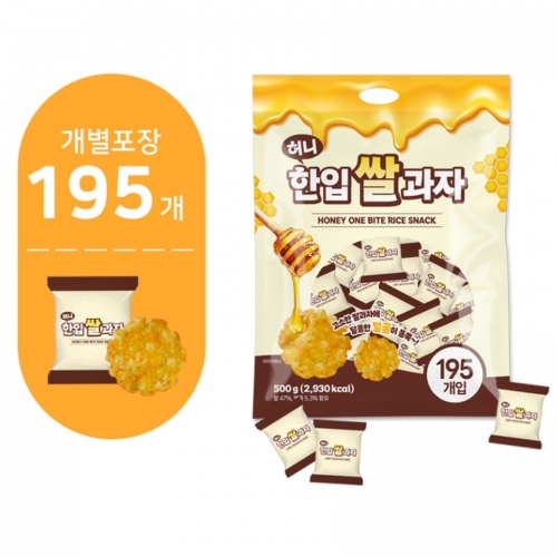 [좋은세상] 허니한입쌀과자500g  (과자/껌/스낵류)