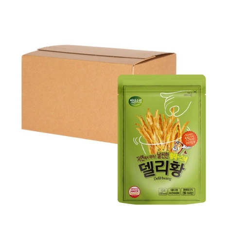 바다소리 델리황 15g 오리지널맛 (20봉/1박스)/달콤 영양간식 황태스낵  (과자/껌/스낵류)