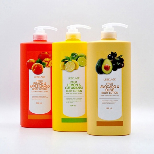[르베라쥬] 1+1 후르츠 바디로션 1000ml (3종 택1)  (샤워/바디워시)