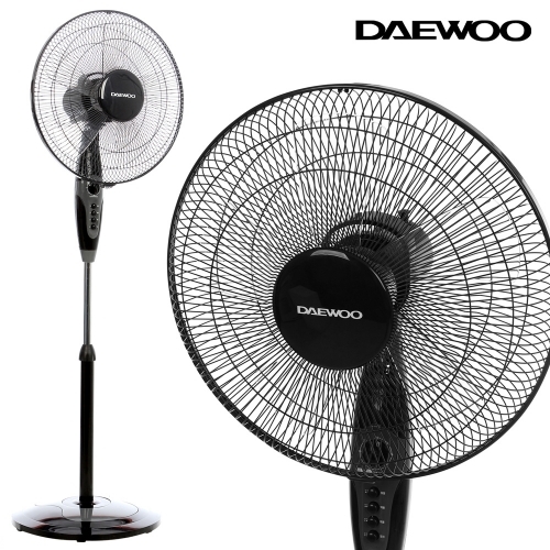 대우 16인치 키높이 스탠드 선풍기 가정/업소겸용 5엽날개 타이머 블랙 DWF-RS316C  (선풍기/냉풍기)