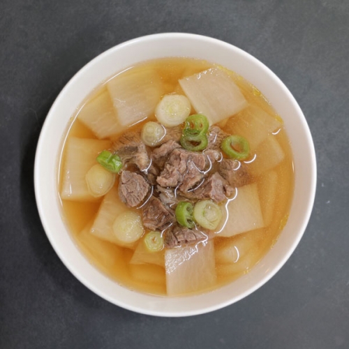 [미성외식] 한우 소고기무국 600g x 1팩  (축산가공식품)