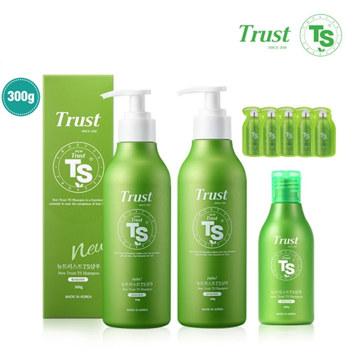 [TS샴푸] 뉴트러스트TS샴푸 300g x 2개+100g + 샴푸파우치 6g x 5매 증정  (샴푸/린스/트리트먼트)