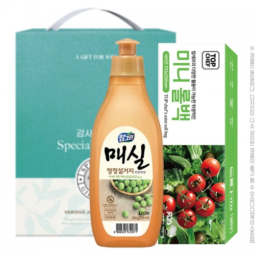 참그린매실300용기 미니롤백(2종)  (주방세제)