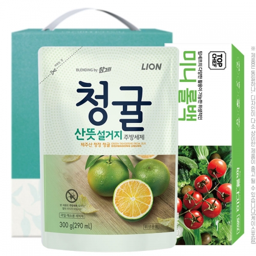 참그린청귤300리필 미니롤백(2종)  (주방세제)