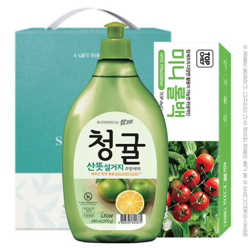 참그린청귤500용기 미니롤백(2종)  (주방세제)