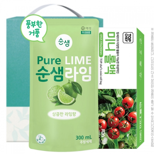 애경 순샘라임300리필 미니롤백(2종)  (주방세제)