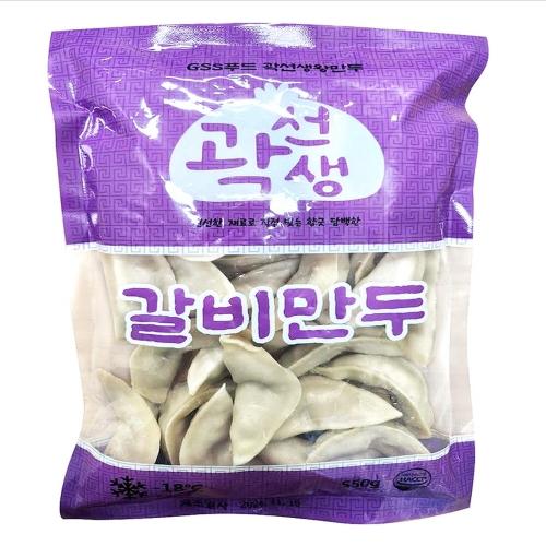 [곽선생왕만두] 수제 갈비만두 550g  (만두/국수/스파케티/냉면)