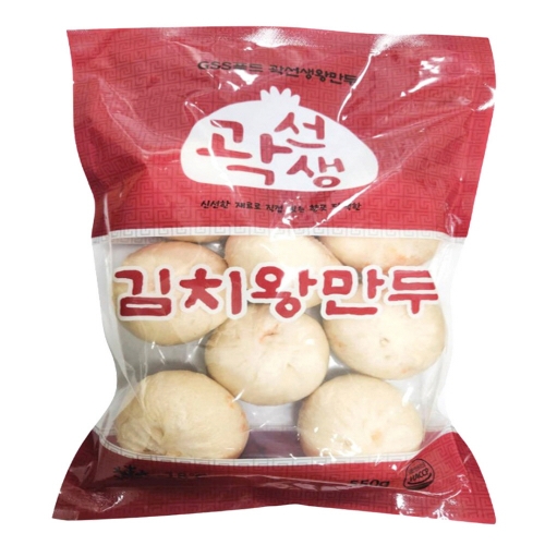 [곽선생왕만두] 김치왕만두 550g  (만두/국수/스파케티/냉면)