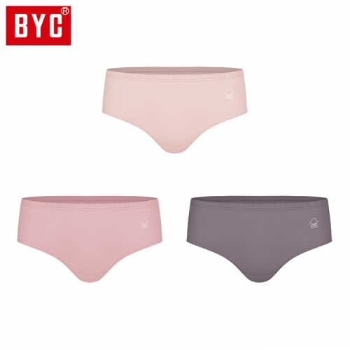 BYC 여성 미디 3매입 삼각팬티(P2290)  (일반/미니팬티(2~5매입))