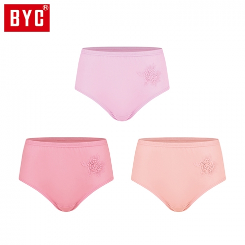 BYC 여성 맥시레이스 3매입 삼각팬티(R5443)  (일반/미니팬티(2~5매입))