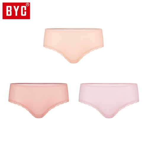 BYC 여성 베)미디 레이스 3매입 삼각팬티(R2238)  (일반/미니팬티(2~5매입))