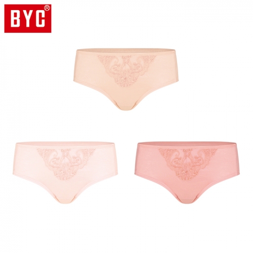 BYC 여성 베)미디 레이스 3매입 삼각팬티(R2249)  (일반/미니팬티(2~5매입))