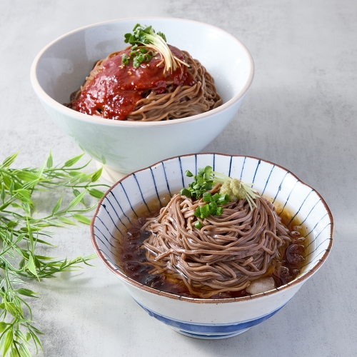 메밀소바 & 비빔소바 반반세트 6인분 (150g x 6팩)  (만두/국수/스파케티/냉면)