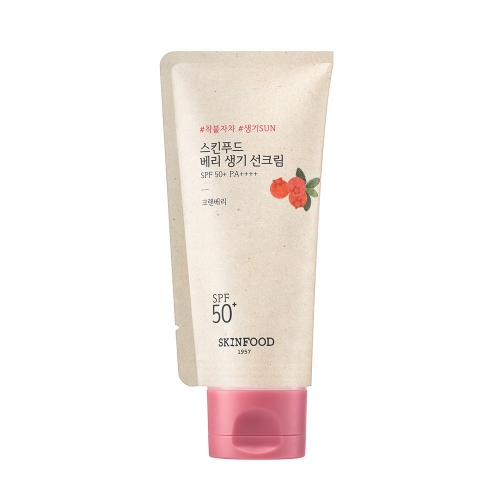 스킨푸드 베리 생기 선크림 50ml  (핸드워시/립케어/선크림)