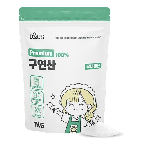 [아이앤어스] 프리미엄 구연산 1kg  (주방세제)