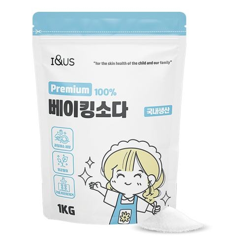 [아이앤어스] 프리미엄 베이킹소다 1kg  (주방세제)