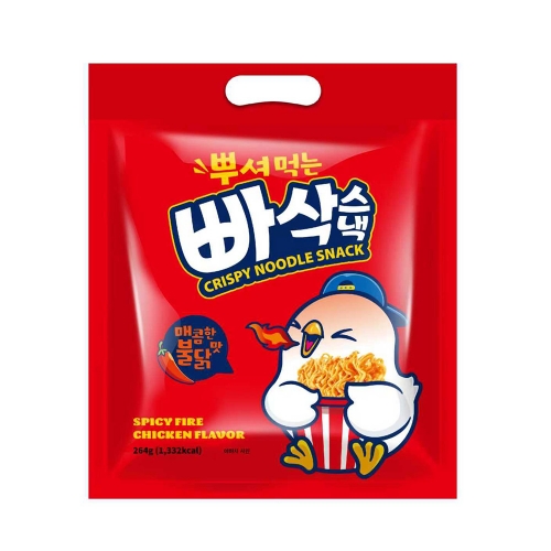 [좋은세상] 뿌셔먹는 빠삭스낵 라면과자 매콤한불닭맛 264g(12입)  (과자/껌/스낵류)