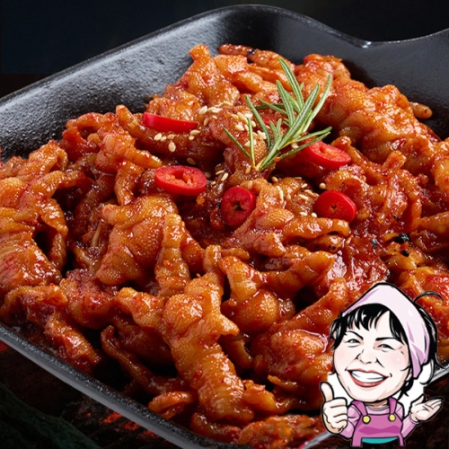 [쌍봉댁] 불맛가득 매콤 쫄깃한 직화무뼈닭발 180gx2팩  (축산가공식품)