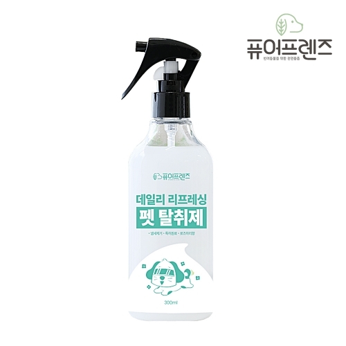 [퓨어프렌즈] 데일리 리프레싱 펫 탈취제 300ml  (고양이미용/위생)