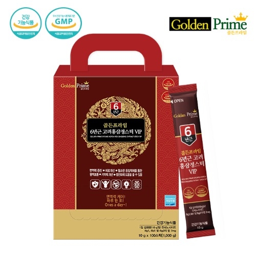 [골든프라임] 6년근 고려홍삼정스틱 VIP (10g x 100포) (쇼핑백 포함)  (기타 건강식품)
