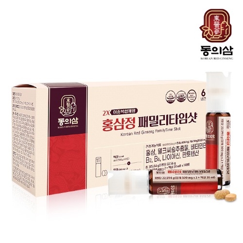 [동의삼] 홍삼정 패밀리타임샷 x 2세트 (쇼핑백 1개)  (기타 건강식품)