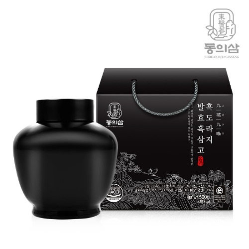 [동의삼] 구증구포 흑도라지 발효흑삼고 (500g x 1단지)  (기타 건강식품)