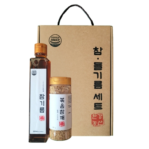 한강농산 참기름+볶음참깨 2종세트  (식용유/참기름/오일류/시럽)