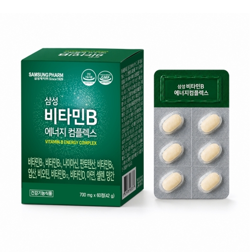 [삼성제약] 비타민B 에너지 컴플렉스 700mg*60정  (비타민/GNC)