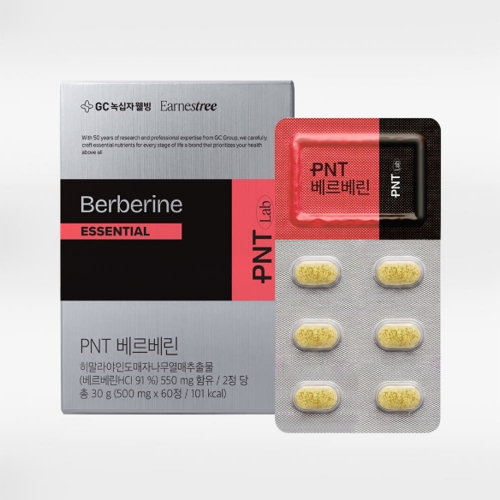 녹십자웰빙 PNT 베르베린 500mg 매자나무추출물 여주추출물 60정 1개  (기타 건강식품)