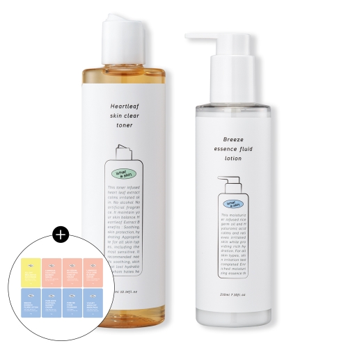 [와더스킨] 스킨클리어 토너300ml+플루이드 로션210ml  (스킨케어세트)