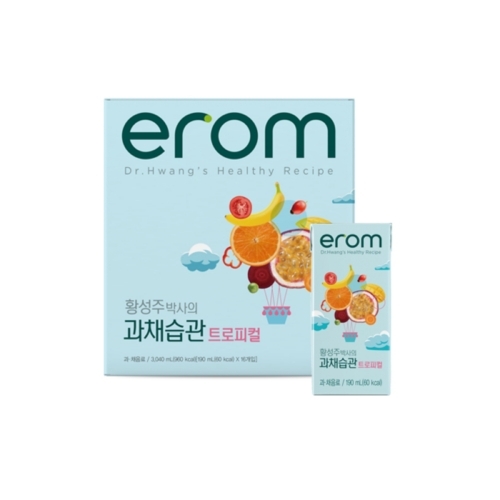 [이롬 황성주] 과채습관 트로피컬 190ml 16팩  (과즙음료)