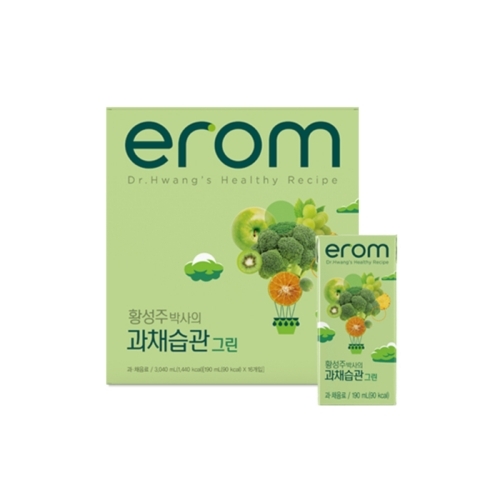 [이롬 황성주] 과채습관 그린 190ml 16팩  (과즙음료)