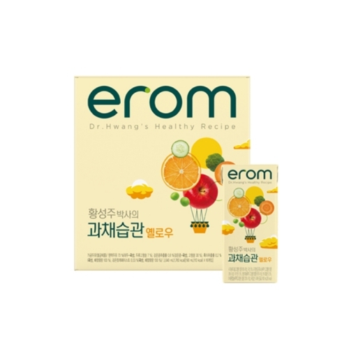 [이롬 황성주] 과채습관 옐로우 190ml 16팩  (과즙음료)