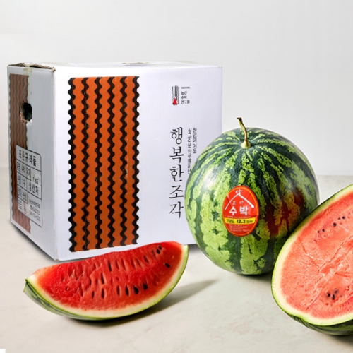 [육군병장] 고당도 논산 수박 8kg/11.2브릭스  (과일)