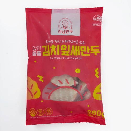 명인 김치만두 280g x 10팩  (만두/국수/스파케티/냉면)