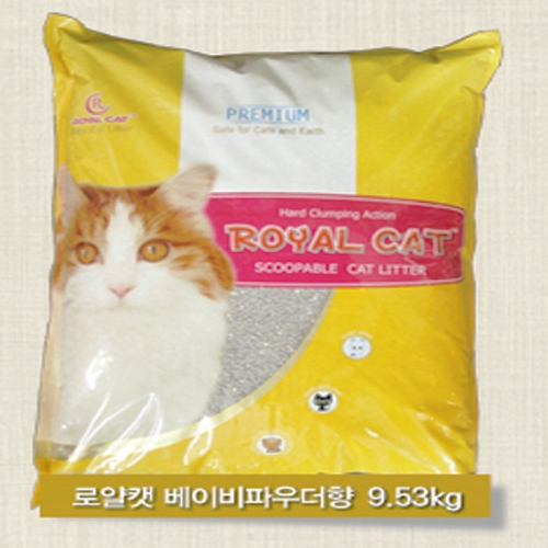 로얄캣 파우다향 고양이모래 9.53kg x 2봉  (위생/배변)