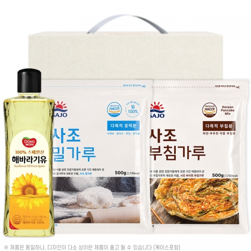 동원해바라기유 사조밀가루500g 부침가루500g(3종)  (식용유/참기름/오일류/시럽)