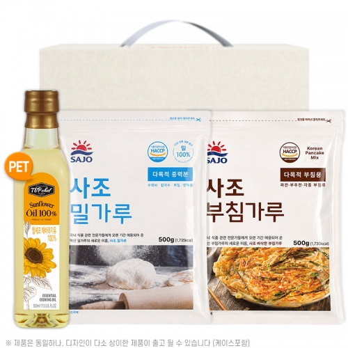 탑셰프페트해바라기유 사조밀가루500g 부침가루500g(3종)  (식용유/참기름/오일류/시럽)