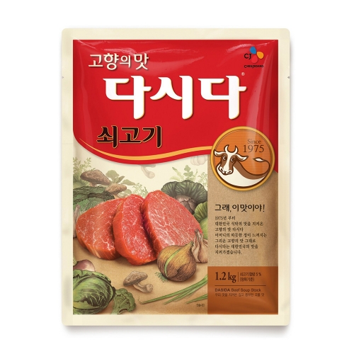 CJ 백설 쇠고기 다시다 1.2kg  (조미료/분말류)