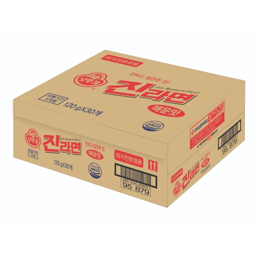 오뚜기 진라면 매운맛 외식전문점용 120g 30입  (봉지라면)