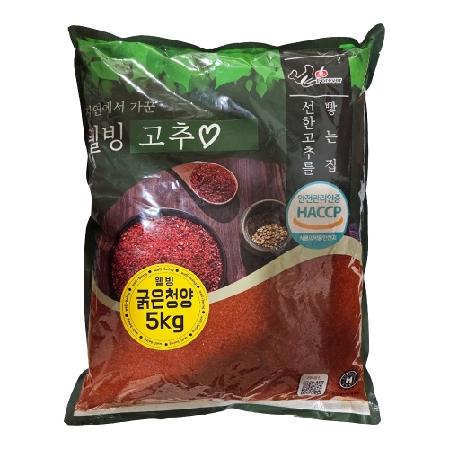 웰빙 굵은 고추가루(청양) 5kg  (고춧가루)