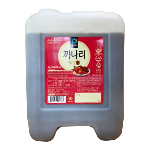 청정원 까나리액젓 진 9kg  (물엿/식초/소스/액젖)