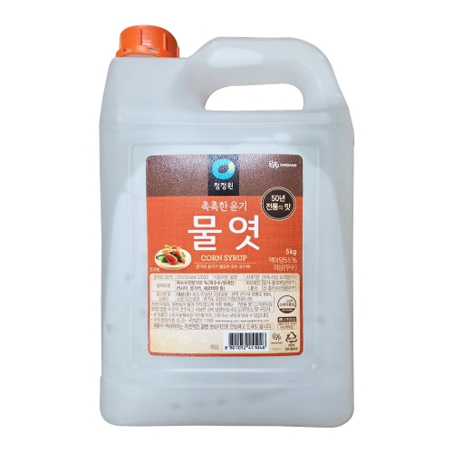 청정원 이온물엿 5kg  (물엿/식초/소스/액젖)