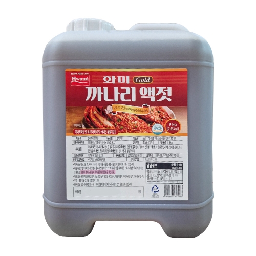 화미 까나리액젓 9kg  (물엿/식초/소스/액젖)