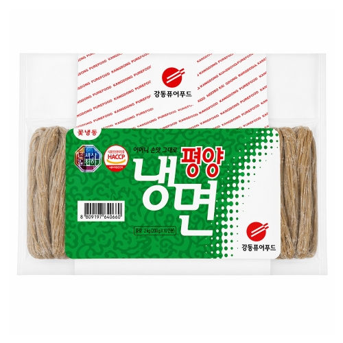 (냉동) 강동퓨어푸드 평양냉면사리 2kg  (만두/국수/스파케티/냉면)