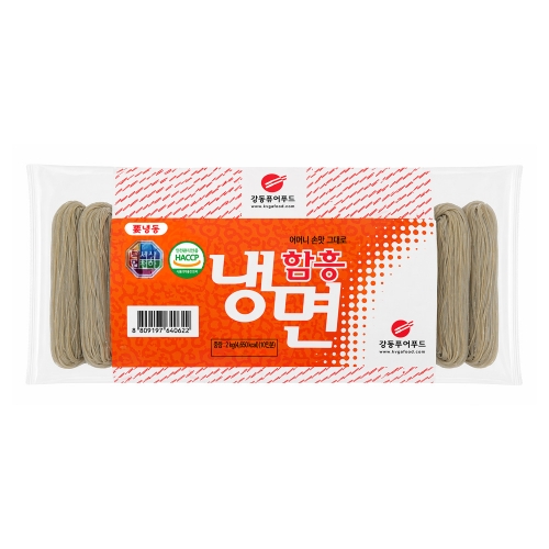 (냉동) 강동퓨어푸드 함흥냉면사리 2kg  (만두/국수/스파케티/냉면)