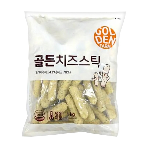 (냉동) 골든팜 골든치즈스틱 1kg  (튀김류/어묵류)