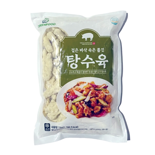 (냉동) 그린푸드 통살 탕수육 1kg  (튀김류/어묵류)