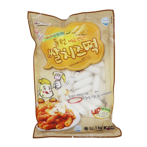 (냉동) 떡안애 쌀치즈 떡볶이떡 1kg  (튀김류/어묵류)
