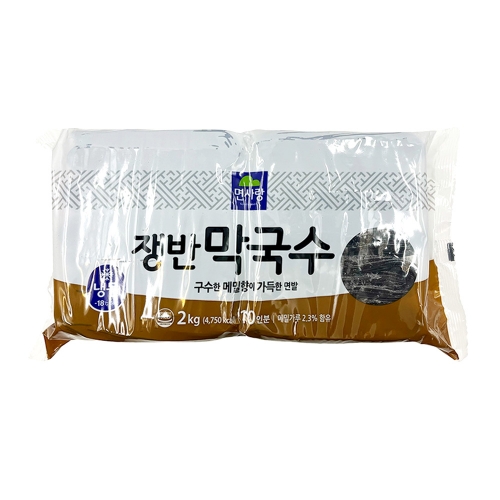 (냉동) 면사랑 쟁반막국수면 2kg  (만두/국수/스파케티/냉면)